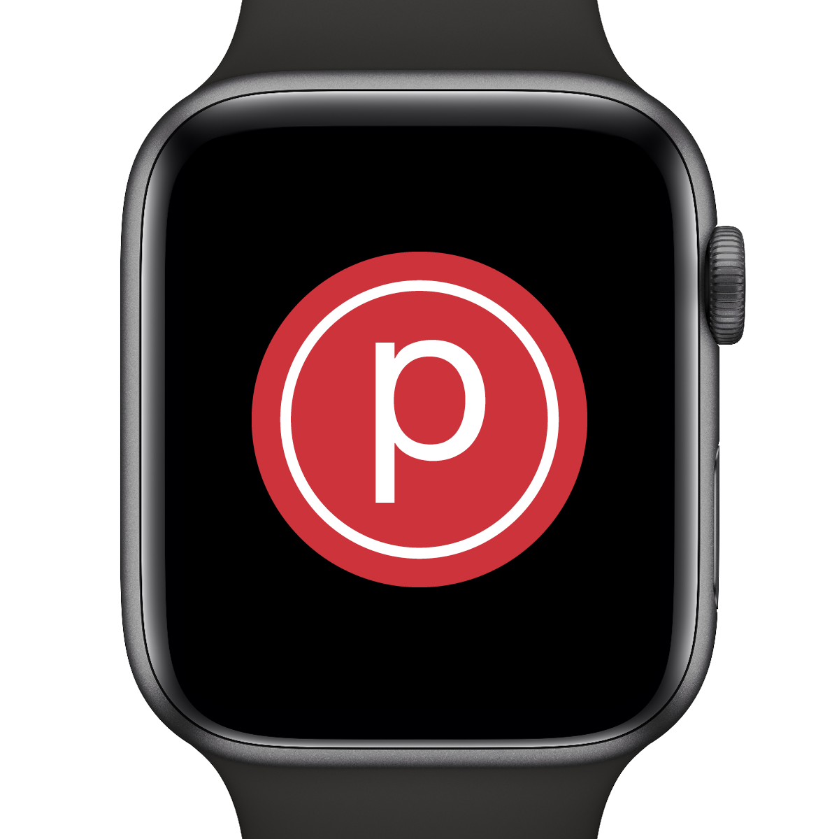 Apple Watch displaying Pure Barre logo